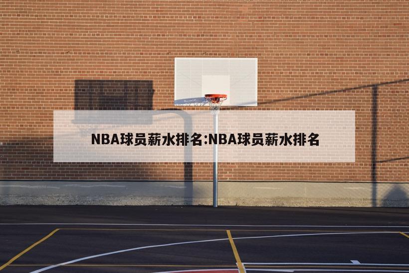 NBA球员薪水排名:NBA球员薪水排名