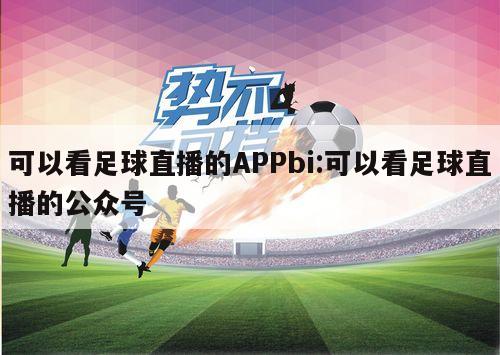 可以看足球直播的APPbi:可以看足球直播的公众号