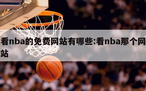 看nba的免费网站有哪些:看nba那个网站